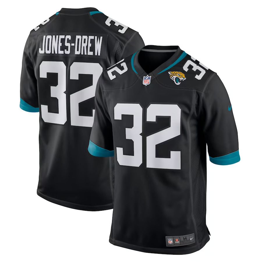 Men Jacksonville Jaguars #32 Maurice Jones-Drew Nike Black Game Retired Player NFL Jersey->jacksonville jaguars->NFL Jersey